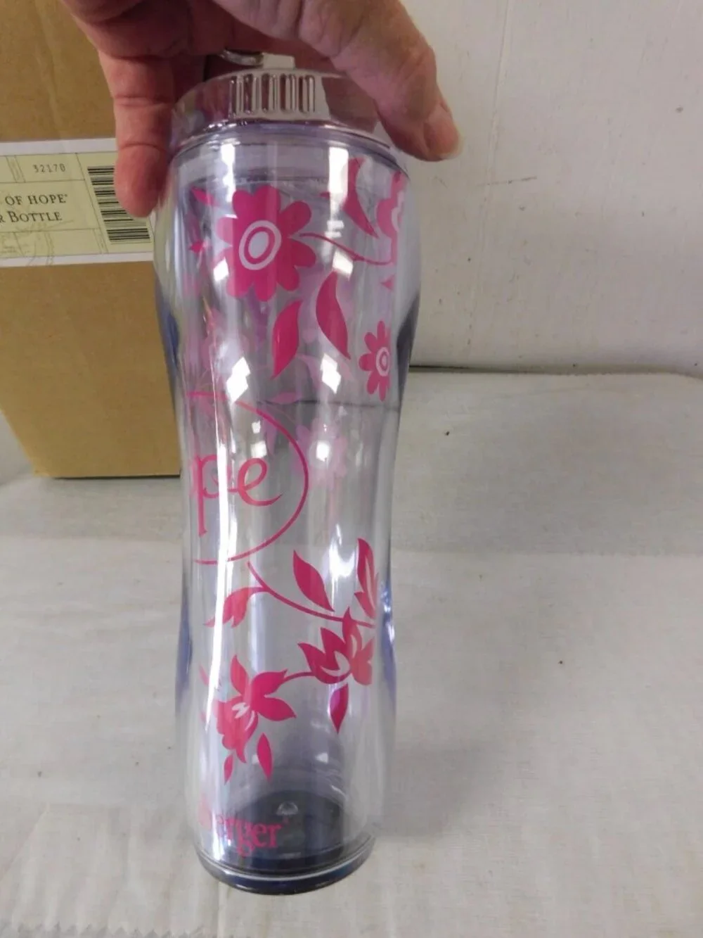 Longaberger Horizon of Hope Water Bottle New in Box # 32170